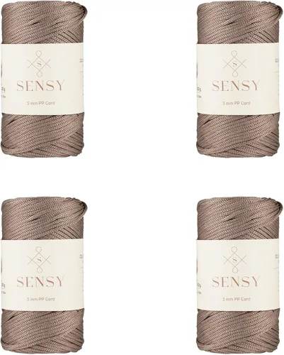 Vista 21 de Cuerda de poliéster Sensy Premium de 3 mm, 120 metros, 100% cordón de polipropileno, cuerda de macramé de 3 mm, cordón para bolsos de ganchillo