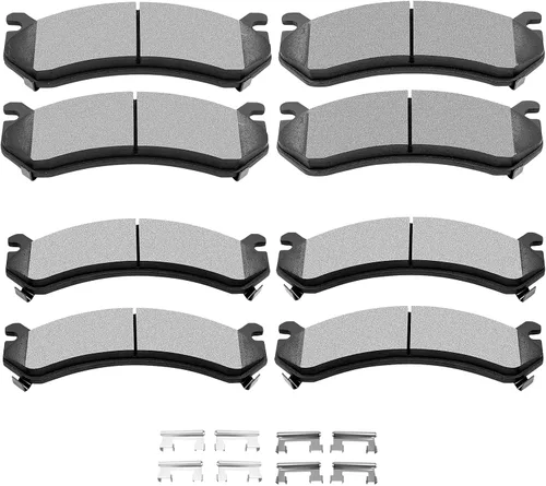 Vista 17 de Juego de pastillas de cerámica, D374 D621 D948 SCITOO 8 piezas de pastillas de freno delanteras y traseras para Honda Civic del Sol 1994-1997