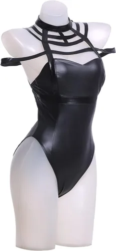 Vista 3 de Vibsion Yor Forger Cosplay Bodysuit Bunny Costume Womens Anime Black Bunny Suit