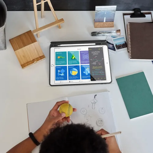 Vista 8 de kenke Funda para iPad de 6ª/5ª Generación (Modelo 2018/2017) de 9.7 Pulgadas con Soporte para Lápiz, Cubierta Inteligente Ligera con Soporte