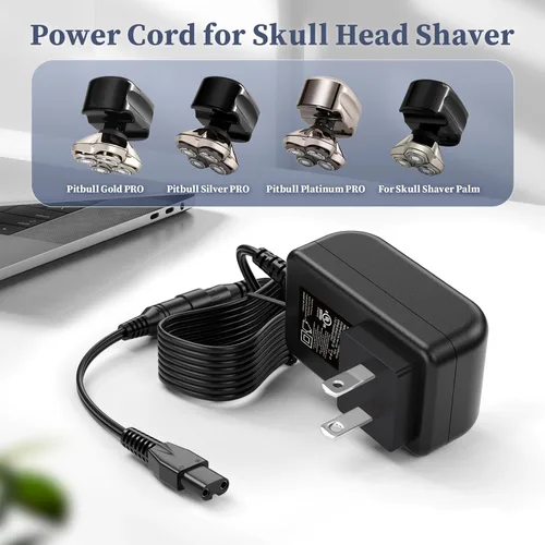 Vista 3 de Cargador 5V para Skull Shaver Pitbull Gold Silver Pro para Butterfly Kiss Replacement Charger Compatible with Pitbull Gold/Silver Pro Rechargeable