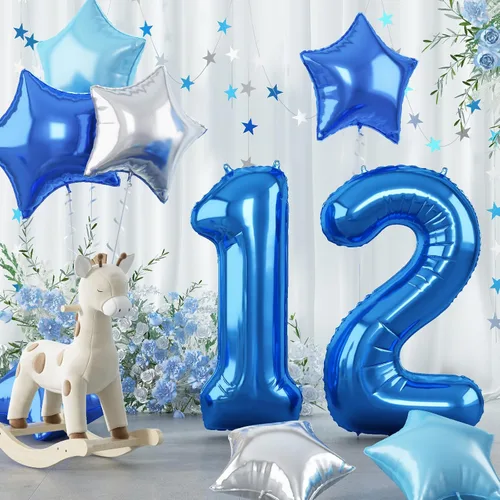 Vista 31 de Decoración de Globos Número 10 de 40 Pulgadas, Globos de Corazón Neutro de Papel de Aluminio Crema Retro Albaricoque Marrón con Globo de Helio