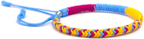 Vista 3 de LAMIBEE Pulsera de Orgullo, pulsera de polietileno, LGBTQA+ Orgullosamente Love Boho Estilo Pulsera de Muñequera, Pulsera de cuerda de surfista