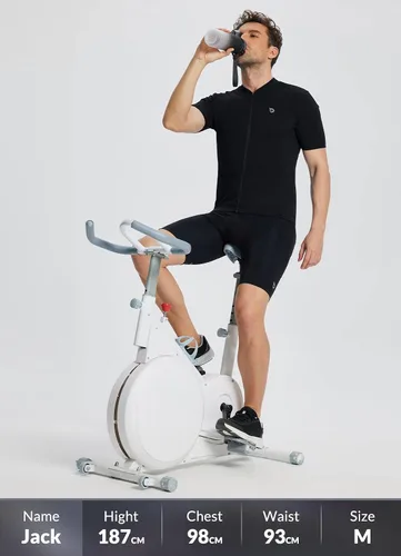 Vista 6 de BALEAF Camiseta de ciclismo para hombre, manga corta, camisetas de ciclismo de bicicleta, camiseta con cremallera completa, 3+1 bolsillos, UPF50+