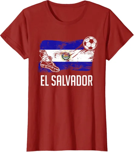 Vista 43 de Camiseta salvadoreña con bandera de fútbol salvadoreño