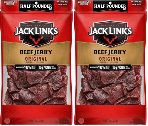 Vista 13 de Jack Link's Carne Crujiente de Res, con Pimienta, Bolsa Grande de Media Libra - Bocadillo de Carne Sabroso, Snacks de Proteína Listos para Comer