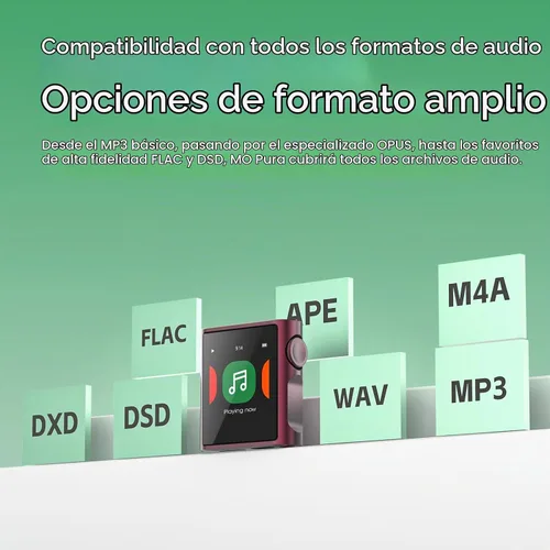 Vista 6 de SHANLING M0 Pura - Reproductor de MP3 de alta fidelidad portátil, reproductor de música de alta resolución, reproductor de audio digital Bluetooth