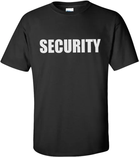 Vista 3 de Security Event Safety Guard Two Side Print Black wTall Sizes Unisex T-Shirt