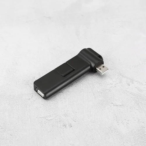 Vista 7 de Create idea 4 puertos 180 ° Rotación USB Extensor Hub 4 puertos USB Hub Adaptador de corriente Mini USB 2.0 Hub 4 puertos USB Hub Accesorios