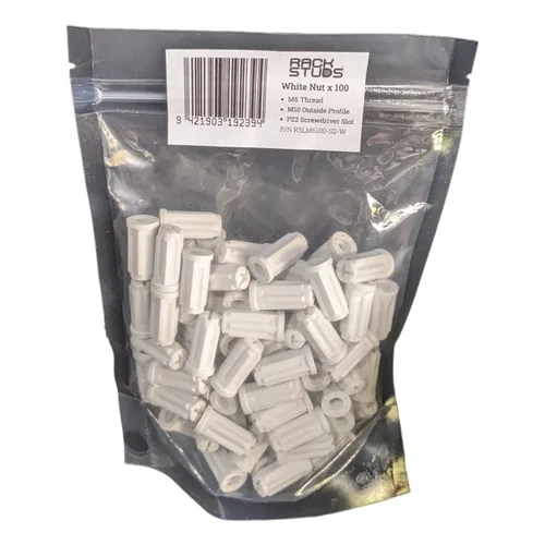 Vista 7 de Rackstud M6 Nut - Paquete de 100 tuercas de repuesto para tuercas de jaula tradicionales, se adapta a todas las series II, incluyendo nuevo dúo Negro