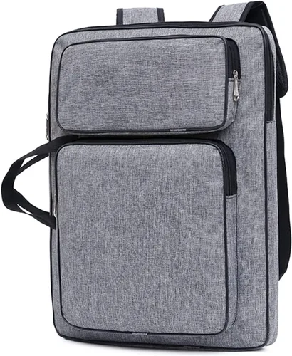 Vista 8 de PENINSULA LOVE Portafolio de arte 8K Bolsa de transporte impermeable para artistas, bolsa de mano portátil para artistas, bolsa de almacenamiento