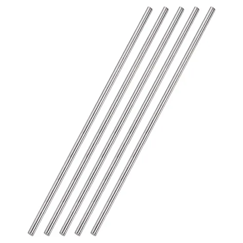 Vista 7 de uxcell Varilla redonda sólida de acero inoxidable 304 de 0.157 in x 5.906 in para manualidades de bricolaje - 5 piezas