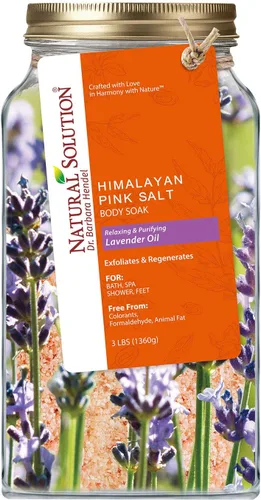 Vista 8 de Natural Solution Bolsa de sal de baño del Himalaya, suaviza e hidrata tu piel, baño para terapia, 1 libra