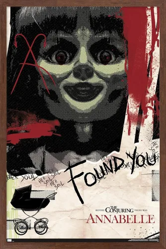 Vista 19 de Trends International Annabelle - Póster de pared de Found You, 14.725 x 22.375 pulgadas, versión enmarcada de madera de granero