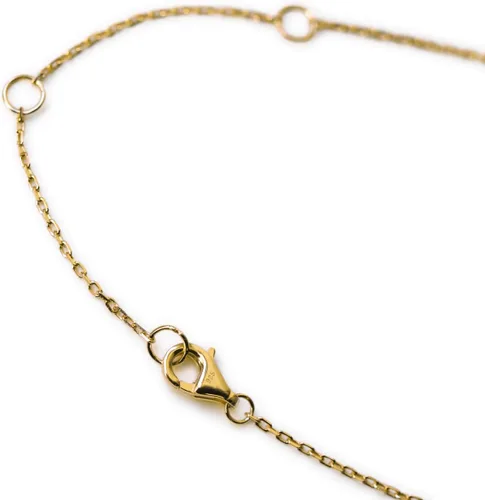 Vista 8 de A+O Collar de la amistad - Collar con circonita cúbica en oro, oro rosa, plata de ley