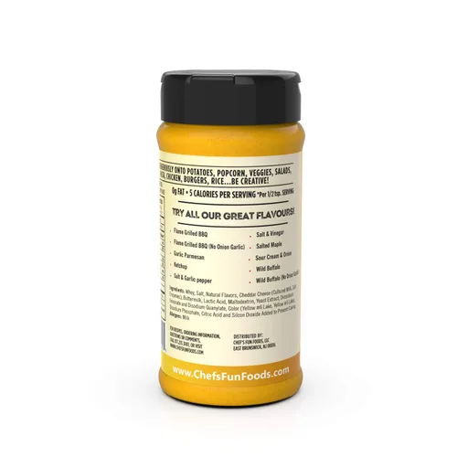 Vista 3 de Gourmet Fries Seasonings Botella, queso cheddar, 9 onzas