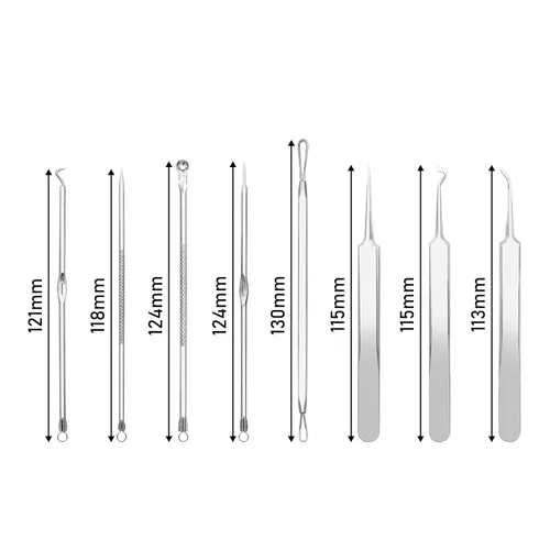 Vista 7 de Pinkiou Removedor de puntos negros, herramienta para eliminar espinillas, comedón, extractor de acné, removedor de manchas, kit de eliminación