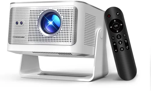 Vista 12 de [Android 14 y 800ANSI] Mini proyector Magcubic 4K 8K, compatible con proyector inteligente nativo 1080P con WiFi 6, Bluetooth 5.4, enfoque