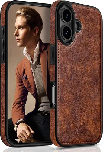 Vista 15 de LOHASIC Funda para iPhone 17e, para iPhone 16e, funda de cuero, delgada y delgada de lujo, agarre antideslizante, resistente a prueba de golpes