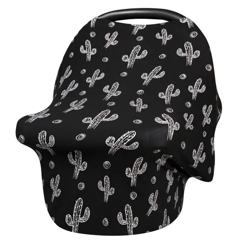 Vista 18 de Metplus Funda de asiento de automóvil sin contacto para bebés, fundas de lactancia para mamá, bufanda de lactancia, toldo multiusos para asiento