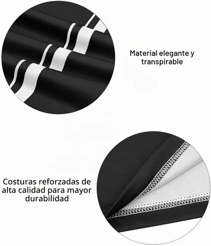 Vista 6 de FitsT4 Sports - Camiseta de árbitro de fútbol para hombre de manga larga Negro