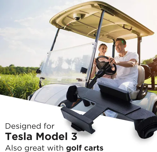 Vista 6 de Soporte de teléfono de coche para volante Soporte de teléfono celular para modelo 3 iPhone Android
