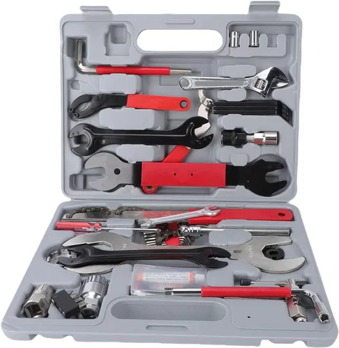 Vista 2 de 45 Piece Multi Functional Bike Repair Tool Kit with Storage Case - Essential Maintenance Tools for Road and Mountain Bikers