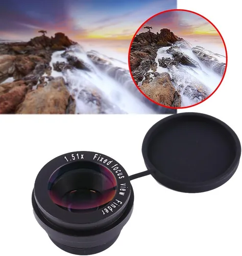 Vista 3 de Acouto 1.5X zoom visor ocular lupa para cámara DSLR 1.5X foco fijo visor ocular lupa accesorio ocular