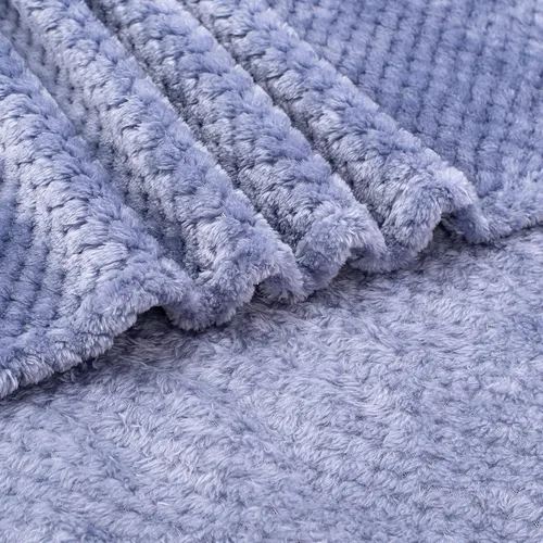 Vista 4 de Manta difusa o manta mullida para bebé, suave y cálida y acogedora manta de lana de coral para niños pequeños, bebés o recién nacidos, para cuna