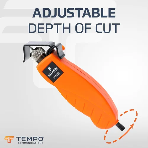 Vista 4 de Paladin Tools PA1822 - Pelacables redondo para extracción precisa de la cubierta de cables, cortadora de cables ajustable de 3/16 a 1 pulgada