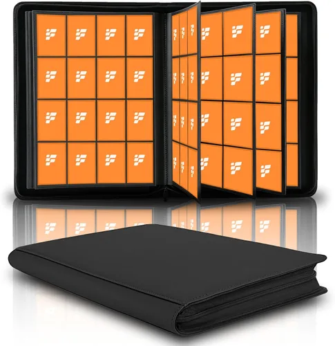 Vista 24 de Carpeta de tarjetas coleccionables de 9 bolsillos, libro de tarjetas premium para 360 tarjetas, álbum de tarjetas resistente para tarjetas