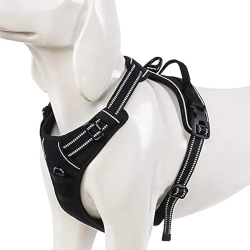 Vista 9 de WINHYEPET Arnés de perro de amor extra reflectante para perros pequeños, medianos y grandes, ajustable para correr, caminar, chaleco de malla suave