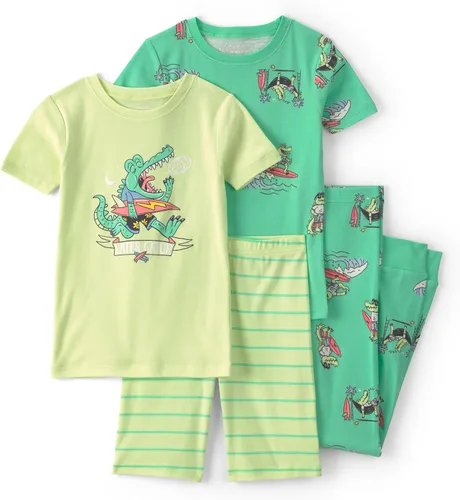 Vista 24 de Carter's Conjunto de pijama de algodón ajustado de 4 piezas para niños Perro rayado