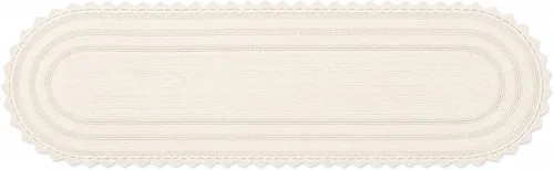 Vista 54 de Royal Blaze Tapete de baño de algodón rojo, reversible, pequeño ovalado de 18 x 26 pulgadas, lavable y decorativo