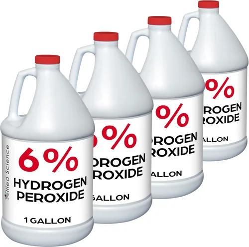 Vista 9 de Allied Science 6% de peróxido de hidrógeno, grado alimenticio H202 y agua desionizada, 2,5 galones
