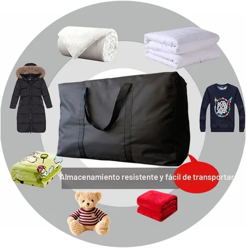 Vista 6 de Bolsas de mudanza extra grandes con cremalleras fuertes y asas de transporte, bolsas de almacenamiento para ropa, suministros de mudanza