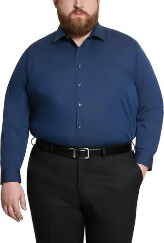 Vista 10 de UNLISTED - Camisa de vestir grande y alta para hombre Negro
