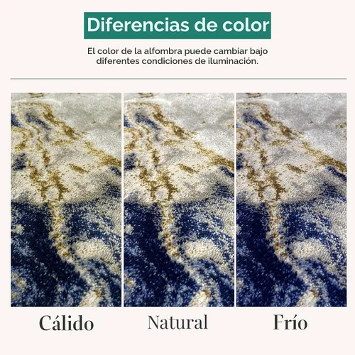 Vista 7 de LUXE WEAVERS Alfombra de Área Abstracta de Remolinos de Mármol, Azul 5x7