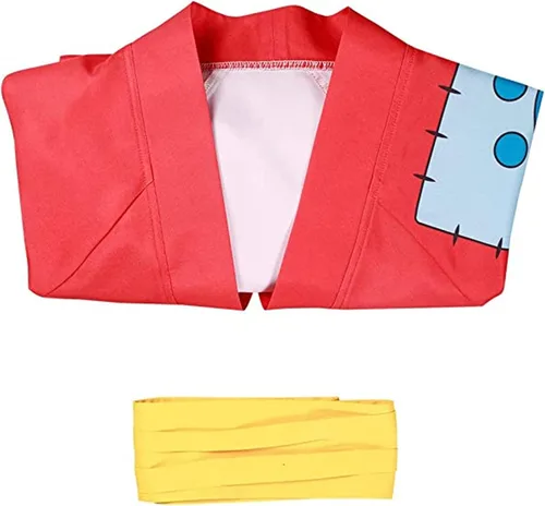 Vista 4 de Disfraz de cosplay de anime Wano Country Deluxe bata kimono capa traje de Halloween