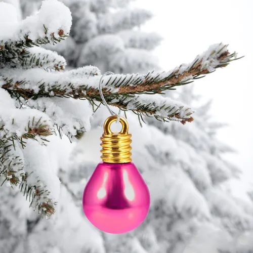 Vista 7 de Bolas de Navidad, 100 unidades, mini adornos de bolas, bolas para árbol de Navidad, bolas colgantes, bolas coloridas para árbol de Navidad, bola