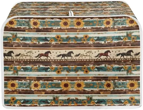 Vista 12 de Coldinair Cubierta para tostadora de dos rebanadas con estampado de aguacate, cubierta de electrodomésticos pequeños con diseño de frutas