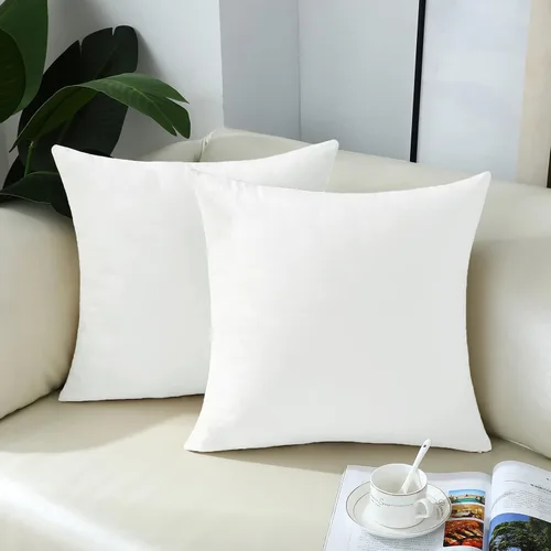 Vista 40 de mixeoo Comfy - Juego de 2 fundas de almohada decorativas de terciopelo grueso sólido y grueso, súper suaves, decoración del hogar para sofá, sala