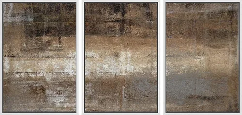 Vista 86 de wall26 Lienzo enmarcado para pared, juego de arte de acuarela pastel, paisaje rural, ilustraciones con formas abstractas, arte moderno, decorativo