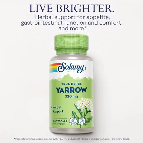 Vista 3 de Solaray Milenrama 320 mg, antena entera, apetito herbario y función gastrointestinal y apoyo de comodidad, verificado por laboratorio, garantía
