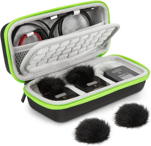 Vista 8 de YOUSHARES Funda rígida inalámbrica Go 2 - Funda de micrófono profesional compatible con Rode Wireless GO II Sistema de micrófono inalámbrico digital