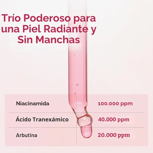 Vista 5 de TOSOWOONG Suero de Niacinamida 10% + Ácido Tranexámico 4%, Arbutina 2%, Ácido Hialurónico, Suero Facial TXA, Piel de Vidrio, Clarificante, Complejo