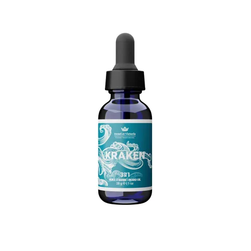 Vista 8 de HENRI ET VICTORIA Fragancia de aceite de barba Amande Fabricado en Canadá por expertos artesanos Ingredientes hidratantes, no grasos, naturales