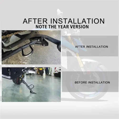 Vista 7 de Soporte lateral de extensión para motocicleta Suzuki V-Strom DL650 V Strom 650 2004 2022 2021 (color : azul)