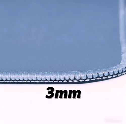Vista 3 de Alfombrilla para mouse con borde cosido, base de goma antideslizante, alfombrilla de mouse impermeable y texturizada de primera calidad para rojo