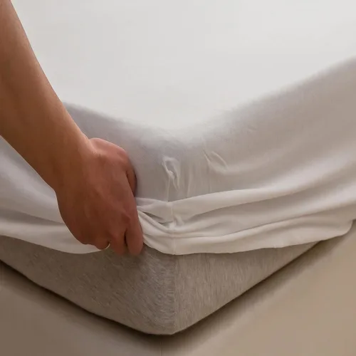 Vista 52 de PURE ERA Sábana bajera ajustable de algodón de punto de jersey (sin sábana encimera ni fundas de almohada) con bolsillo profundo de hasta 15 a 20